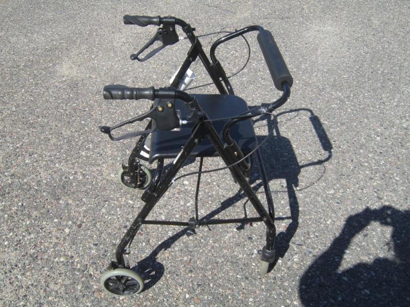lot 121 image: Folding Walker Adjustable Handle He...