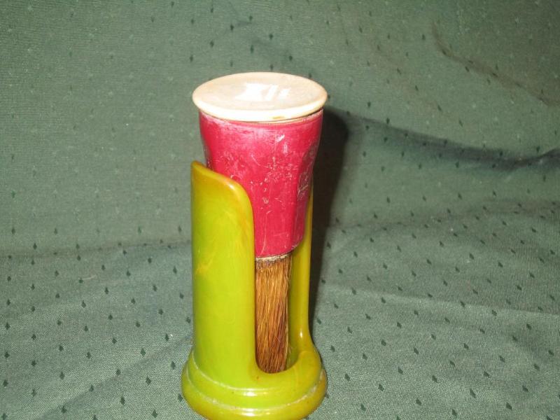 lot 130 image: Bakelite Shaving Brush Stand Erskin...
