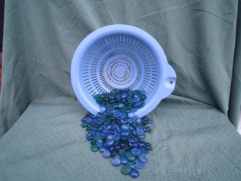 lot 143 image: Strainer and Color Rocks &nbsp...