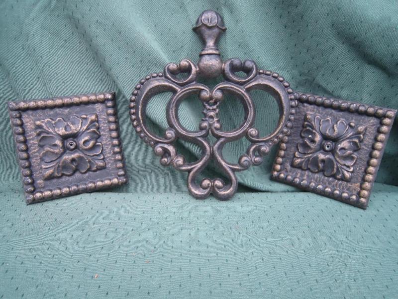 lot 154 image: 3 Metal Wall Decorations...