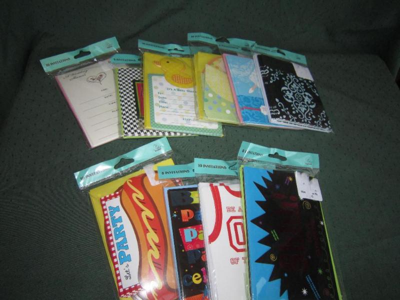 lot 163 image: NEW Box of Invitations etc...