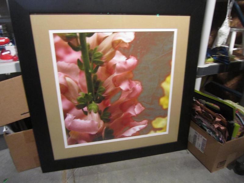 lot 178 image: Floral Picture 35 x 35...