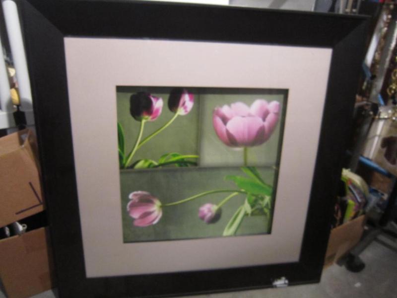 lot 181 image: NEW 3 dimensional Floral Picture  L...