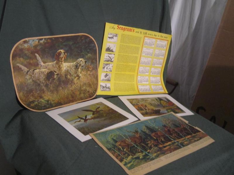 lot 210 image: 5 Misc art pictures ...