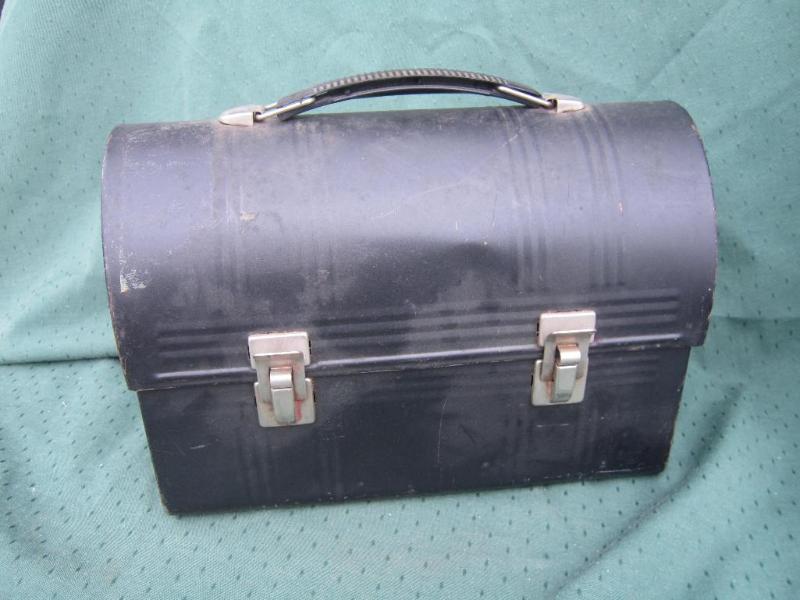 lot 25 image: Metal Lunch Box with handle  made b...