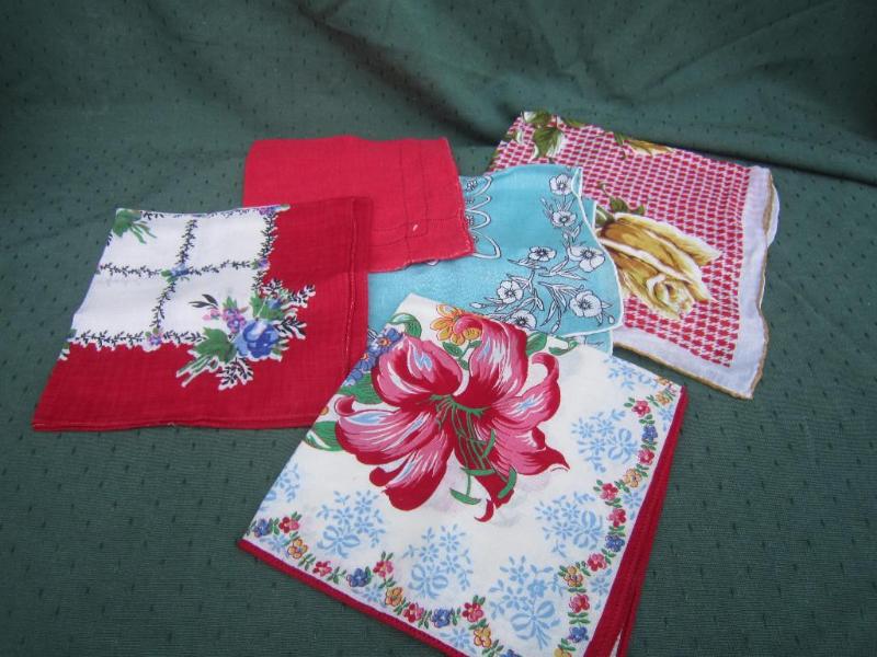 lot 97 image: 5 Old Hankies...