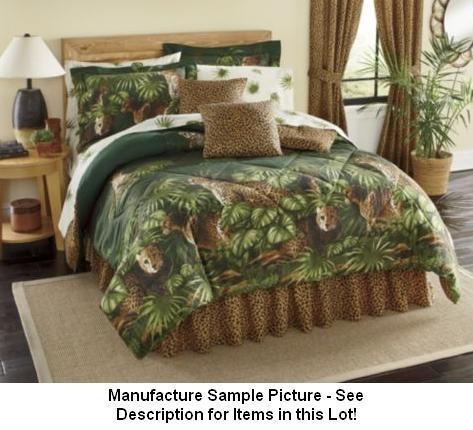 lot 111 image: Cheetah Bed Set - Queen -&nbspLush...
