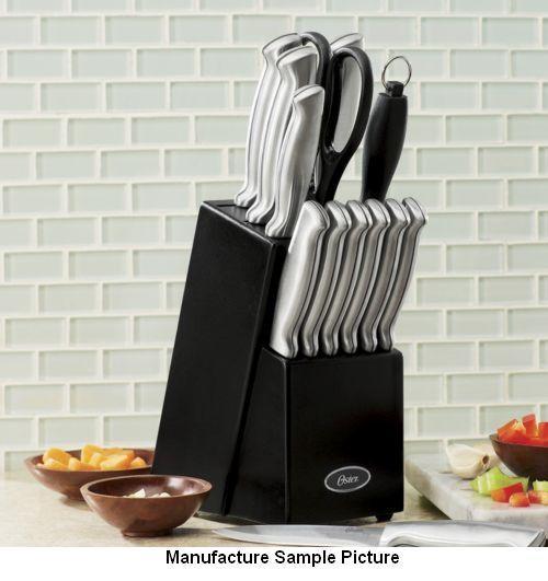 lot 13 image: Oster 14 Piece Knife Set - Model Ba...