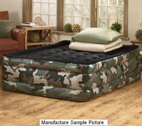 lot 140 image: Camo Air Mattress -&nbspQueen Size...