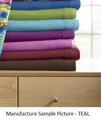 lot 154 image: Jersey Sheet Set - Teal -&nbspQuee...