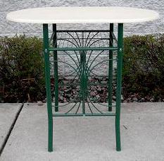 lot 164 image: Green Bistro Table - A sleek design...