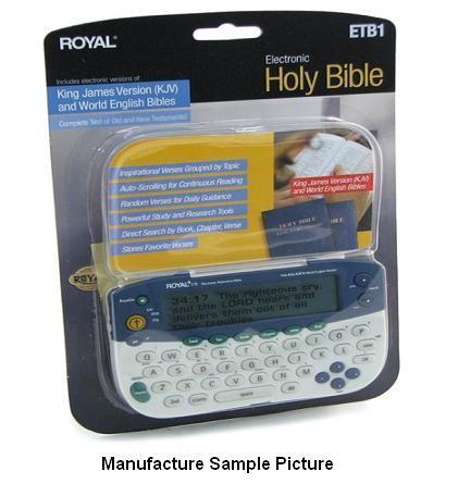 lot 190 image: Royal Electronic Holy Bible - ...