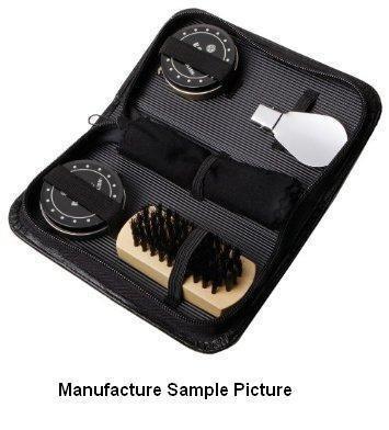 lot 194 image: Meridian Shoe Shine Kit - 6 Piece S...