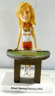 lot 205 image: Bobblehead Girl at Poker Table - Ho...
