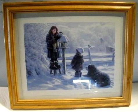 lot 214 image: Solid Oak Framed Picture - &quotFo...
