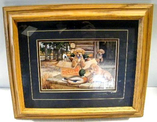 lot 216 image: Double Matted Framed Picture - Jim ...