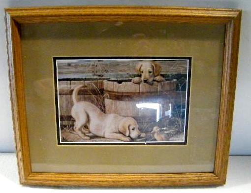 lot 217 image: Framed Matted Picture - Jim Lamb - ...