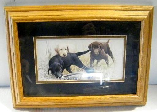 lot 219 image: Framed Matted Picture - Jim Lamb - ...