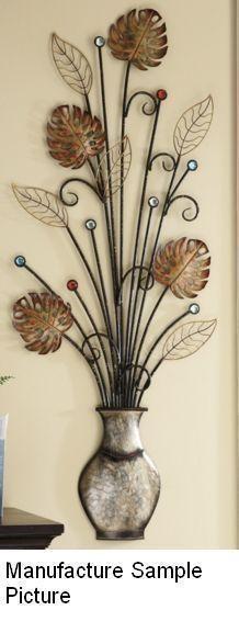 lot 24 image: Jeweled Leaf Wall Art - Graceful le...
