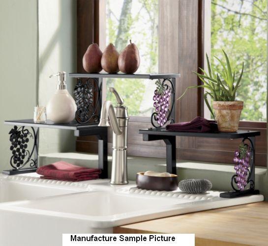 lot 43 image: Grape Two Tier Over the Sink Shelf ...