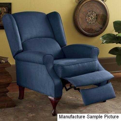 lot 54 image: Blue Exclusive Pushback Recliner -&...