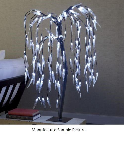 lot 87 image: LED Willow Tree - Bent gracefully a...