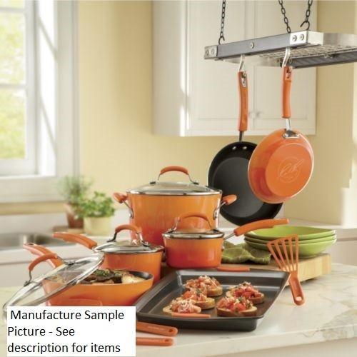 lot 96 image: Rachael Ray 11 Piece Cookware Set -...