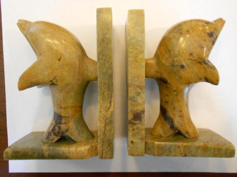 Dolphin Bookends made of Marble, 6 ...