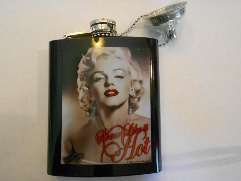 Marilyn Monroe Flask with funnel....