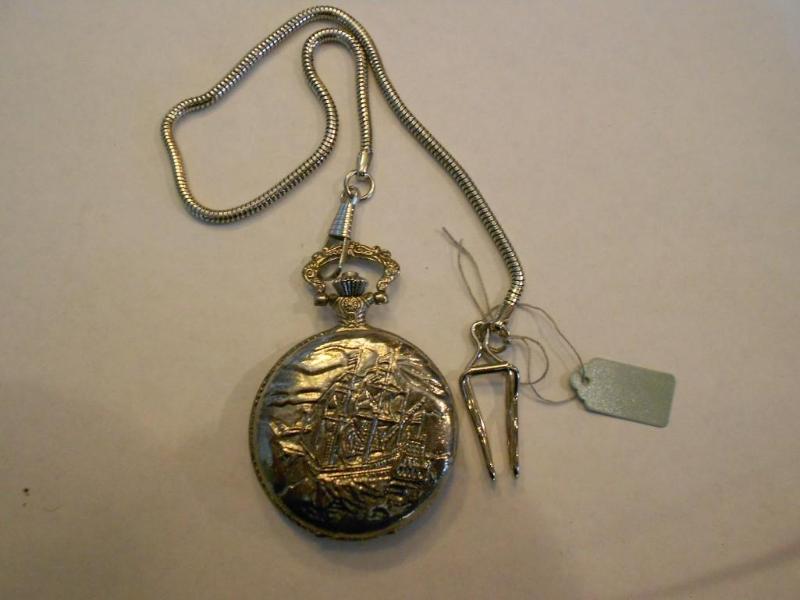 Silver plated Quartz Pocket Watch c...