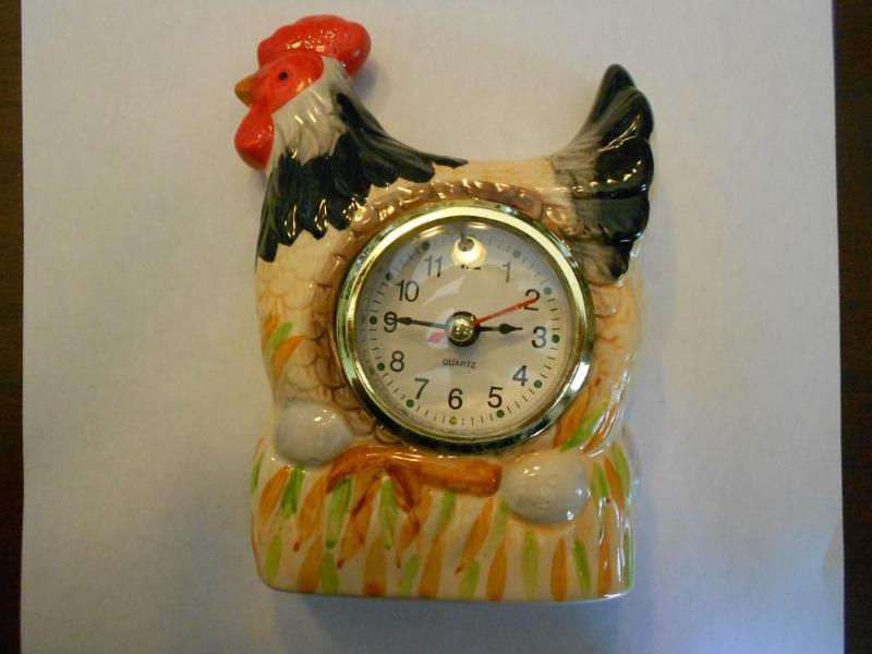 Chicken Clocks with battery stands ...