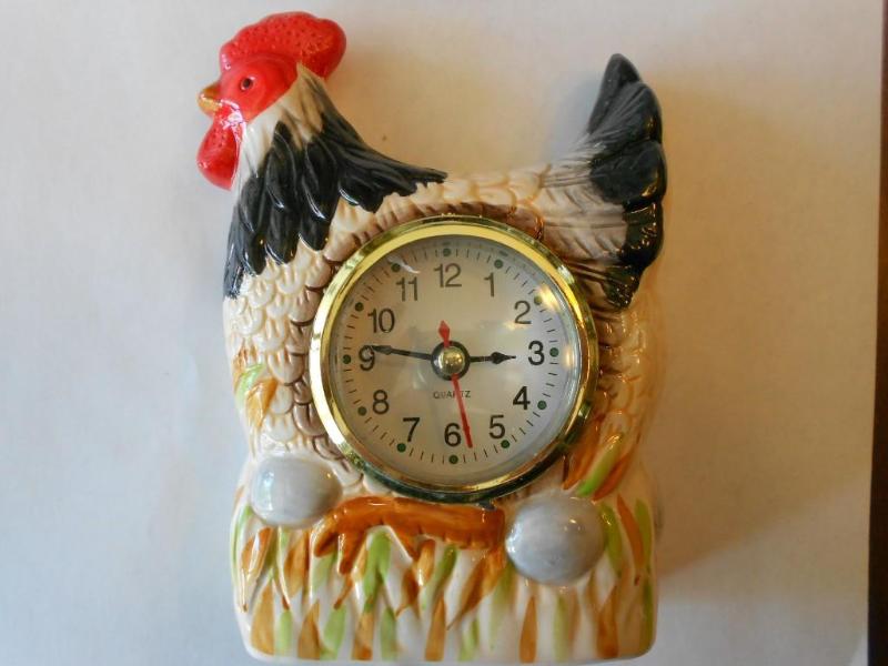 Chicken Clocks with battery stands ...