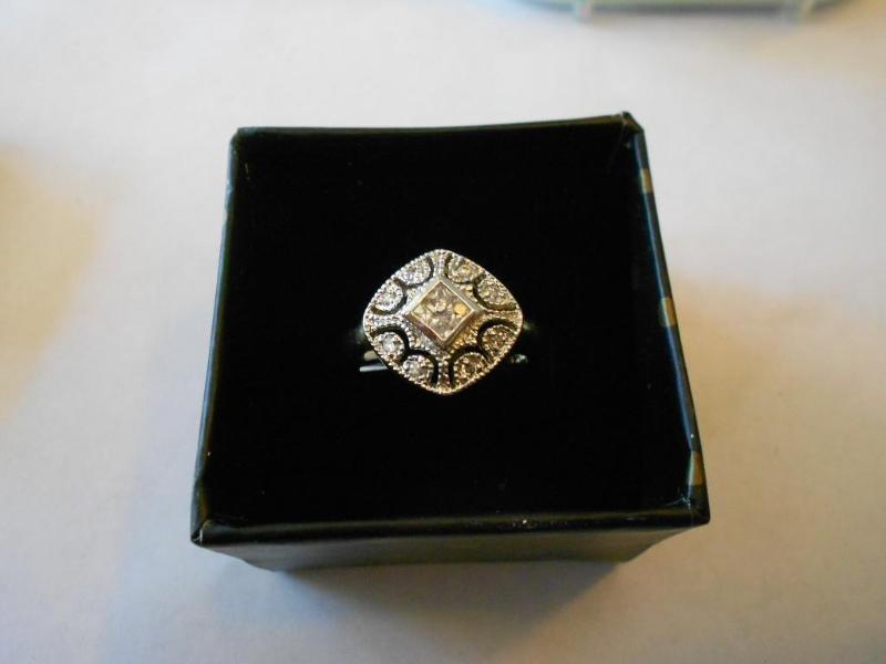 14 KT Gold plated Cubic Zirconia Ri...