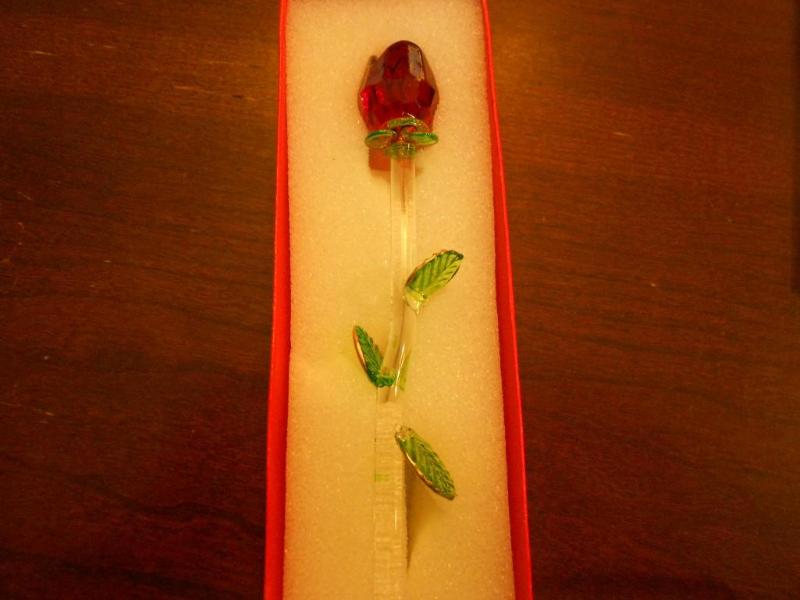 Crystal Rose length is about 12 inc...
