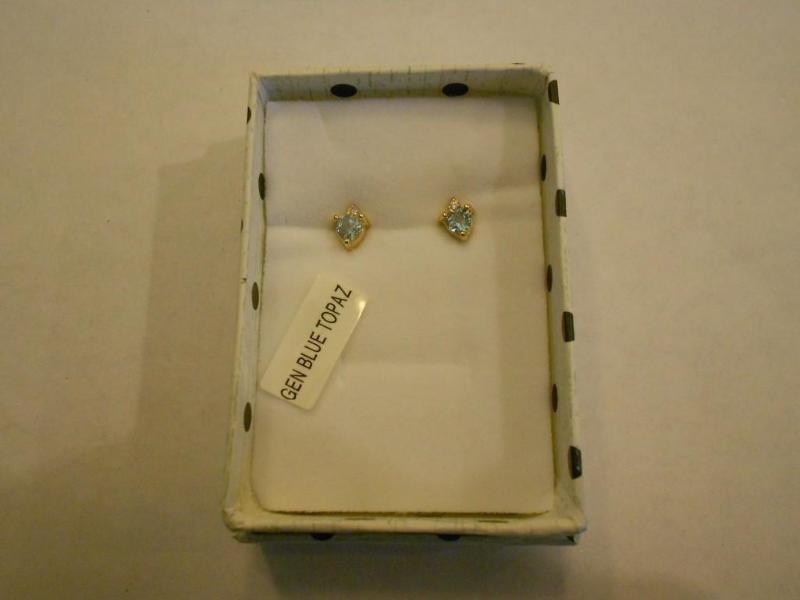 Blue Topaz Earrings....