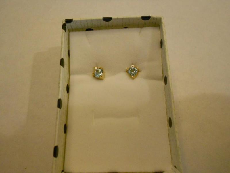 Blue Topaz Earrings....