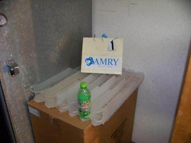 lot 19 image: Large lot of beverage trays for cooler shelves