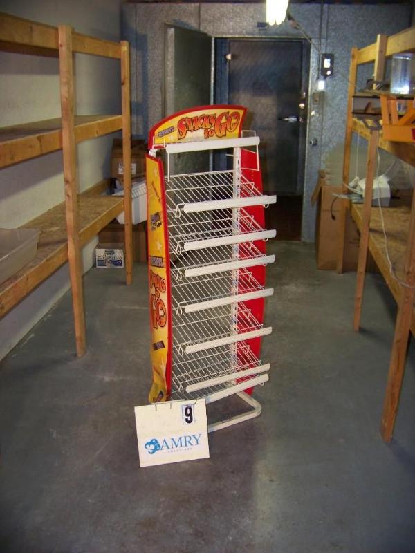 lot 24 image: Hersheys metal display rack