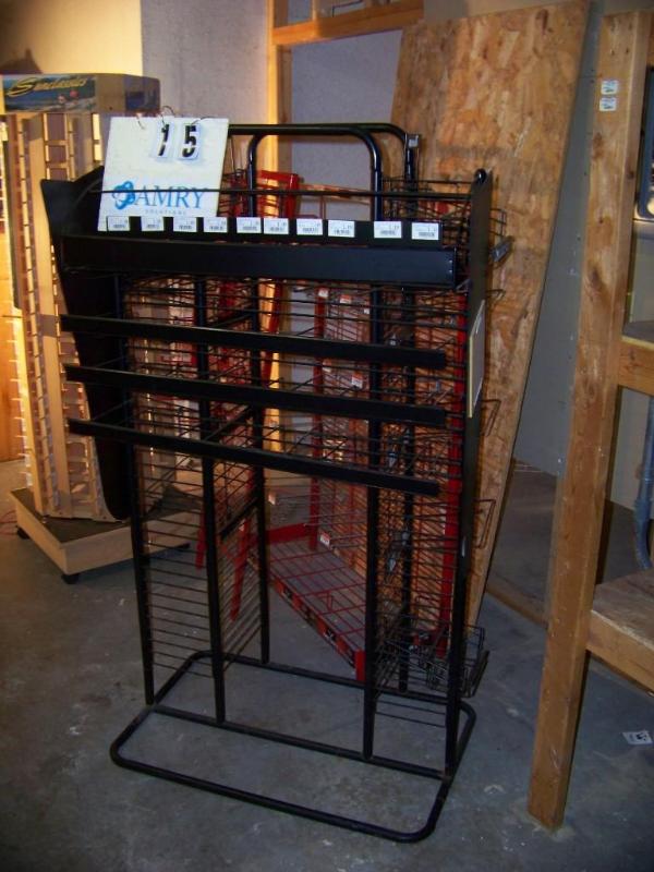lot 27 image: Black modular display rack