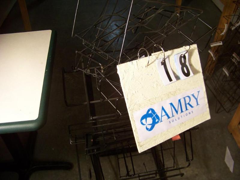 lot 37 image: Black Modular display rack