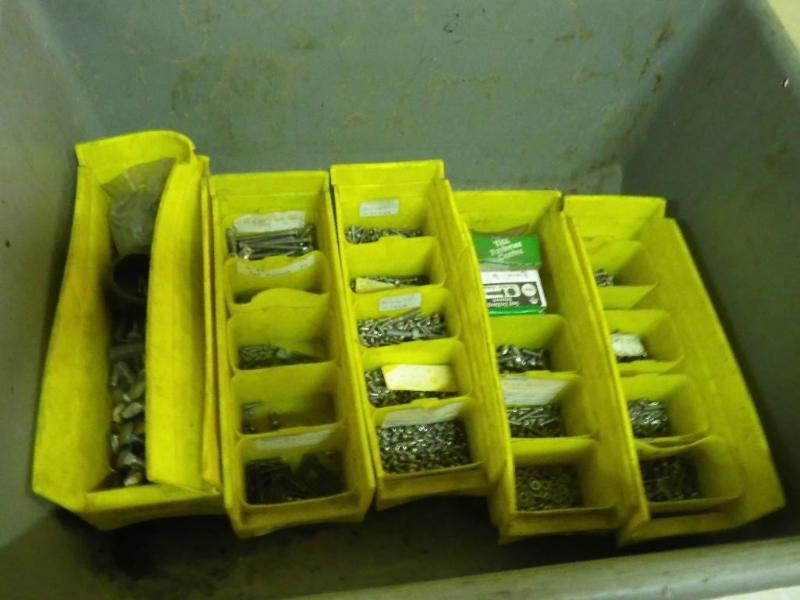 Totes of machinist screws...