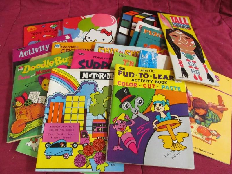 lot 153 image: Coloring and Activity Books, Trace ...