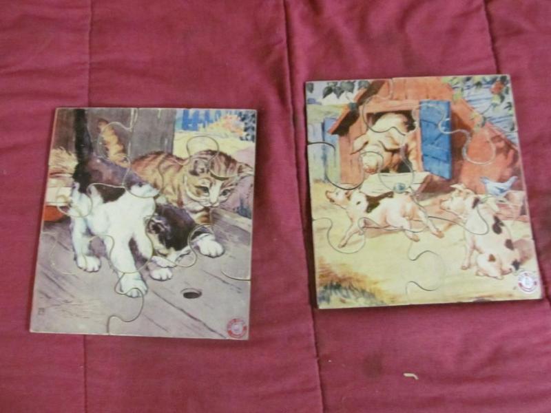lot 199 image: Wood Puzzles Circo Toys St. Paul, M...