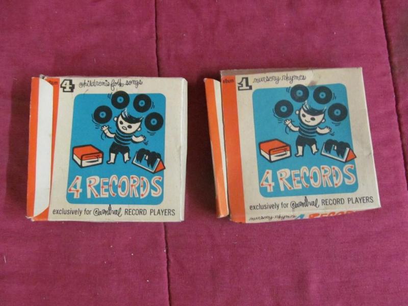 lot 203 image: 2 Vintage 4 Pack Childrens Records...