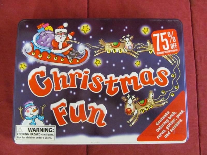 lot 226 image: Tin of Christmas Fun - Coloring Boo...