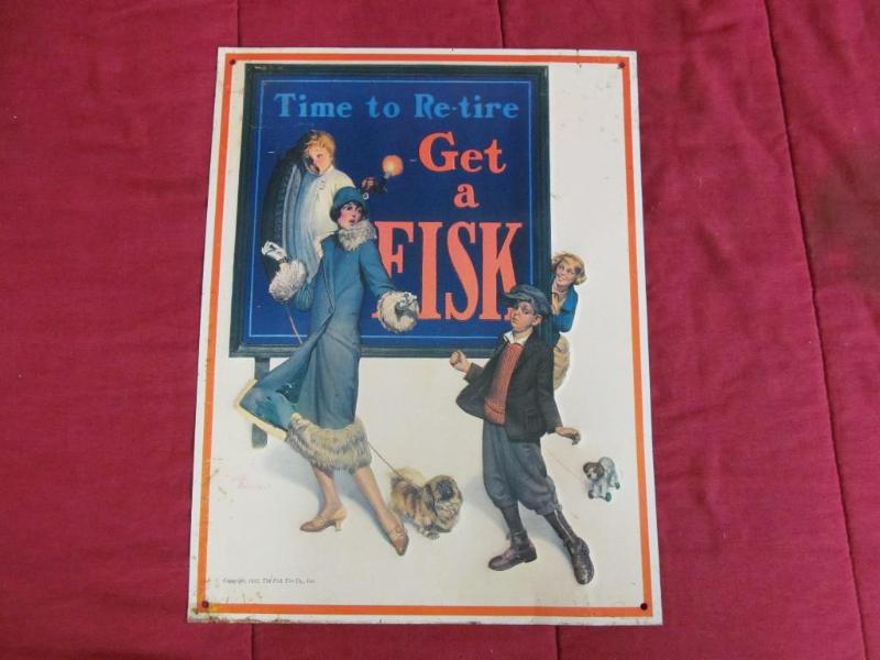 lot 235 image: Vintage Metal Sign, 14" x 18&q...