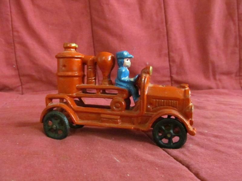 lot 244 image: Cast Iron Fire Truck, 7"...
