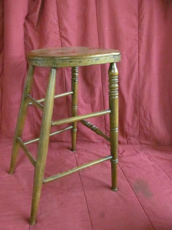lot 247 image: Unique Wood Stool...