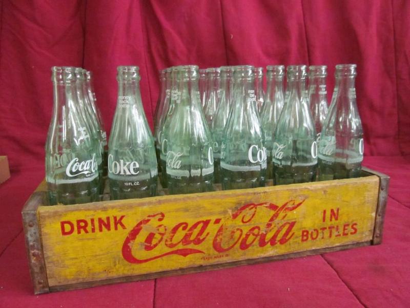 lot 270 image: Case of Coca Cola Bottles in Wood C...