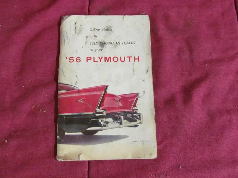 lot 34 image: 1956 Plymouth Manual copyright 1955...